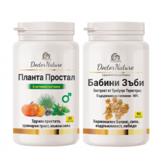 Dr. Nature Планта Простал, 30 капсули + Dr. Nature Бабини зъби, 90 капсули